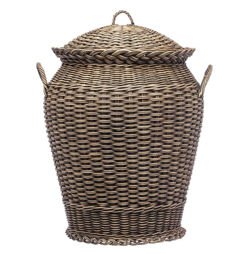 Wäschekorb Java, Dunkelbraun, 100% Rattan