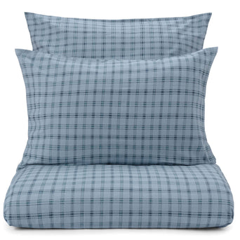 Kotja duvet cover, light blue & teal & dark blue, 100% cotton