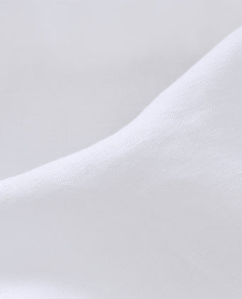 Toulon Mattress Topper Fitted Sheet white, 100% linen