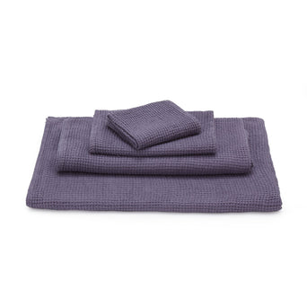 Handtuch Neris, Aubergine, 100% Leinen