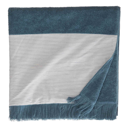 Luni beach towel, teal, 100% cotton |High quality homewares