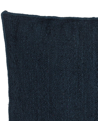 Bodenkissen Silani Blau, 90% Jute & 10% Baumwolle