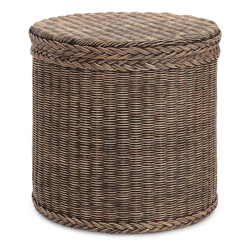 Wäschekorb Java, Dunkelbraun, 100% Rattan