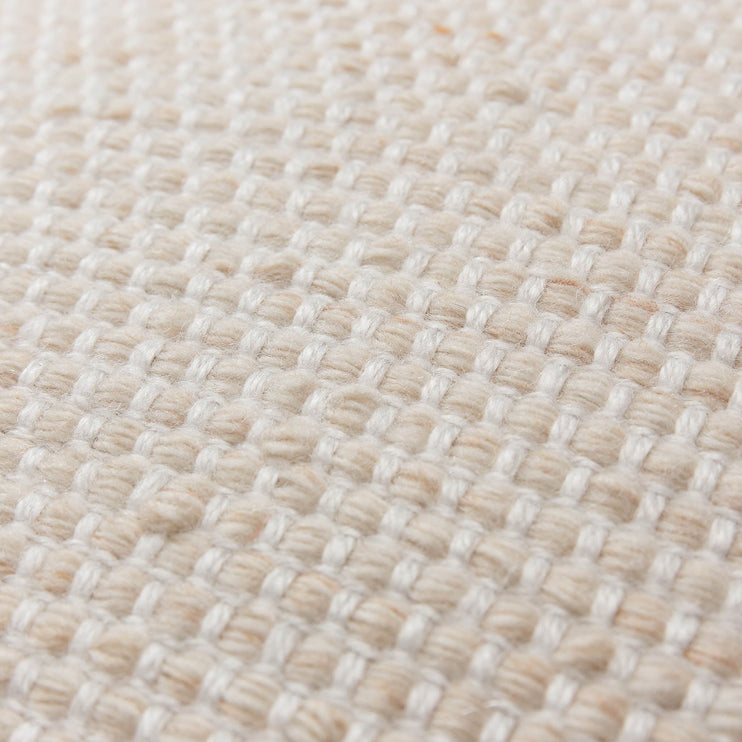 Cushion Cover Mandal Natural melange & White, 100% Recycled PET | URBANARA Cushion Covers