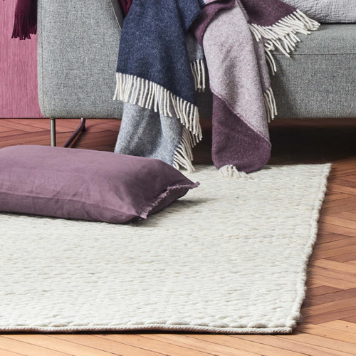 Romo Rug cream & natural, 50% wool & 50% cotton | High quality homewares